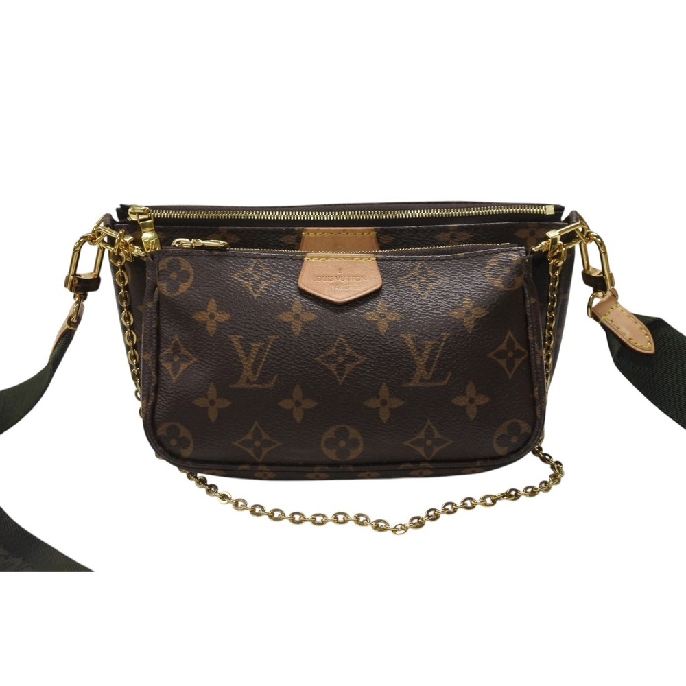 Louis Vuitton Multipochette Accessoires Shoulder Monogram Khaki Green Bag